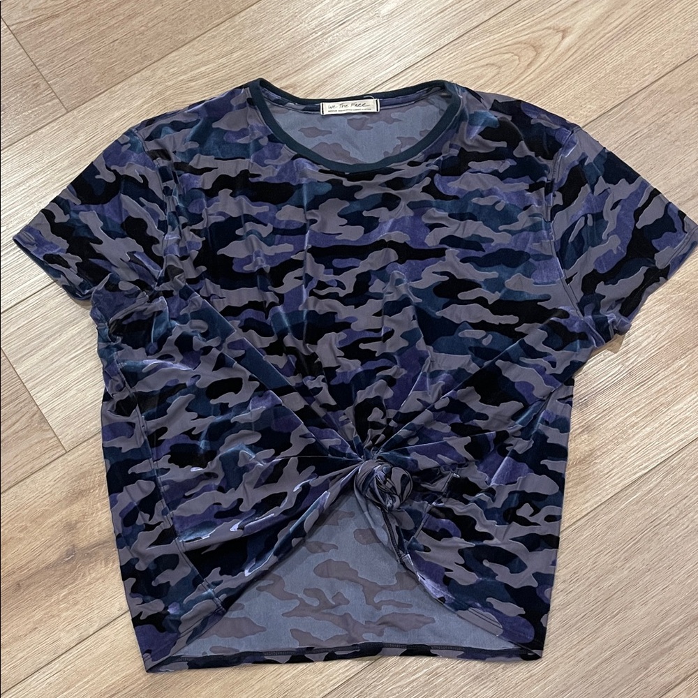 Free People Velvet Camo Tee